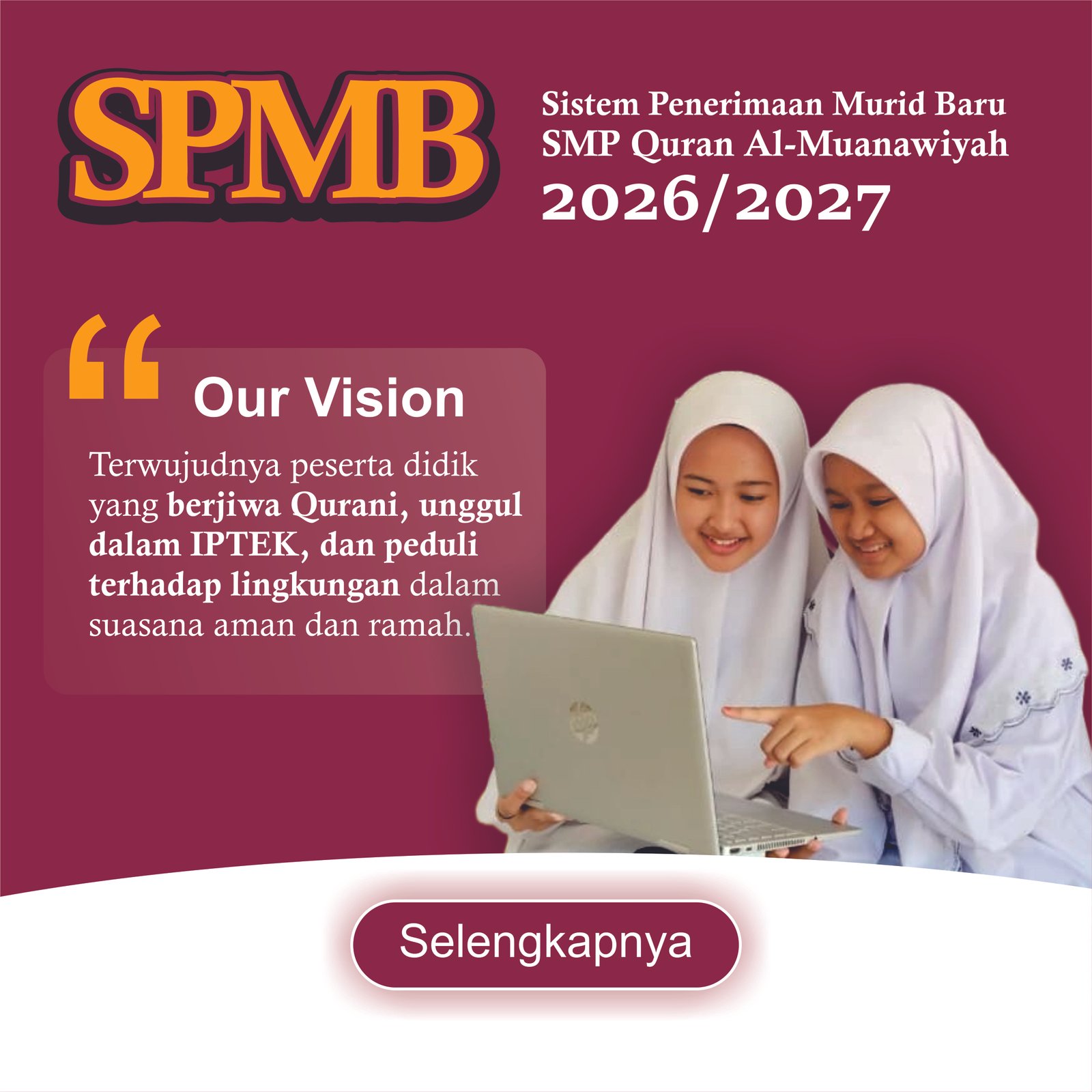 poster spmb smp quran almuanawiyah